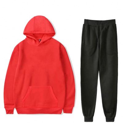 China Fashion Anti-Wrinkle Tracksuits Tops Fashionable Custom Red Tracksuit Men French Terry French Sweatsuit for sale