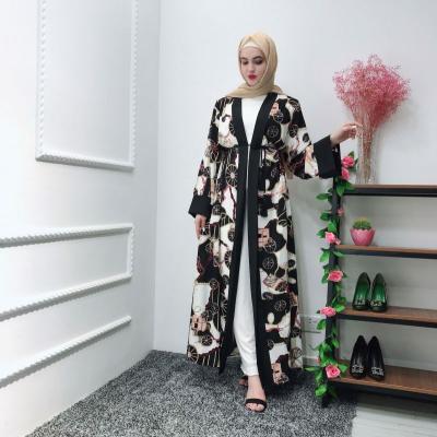 China Dubai Long Robe Personality Muslim Kimono Cardigan Islamic Clothing Abaya for sale