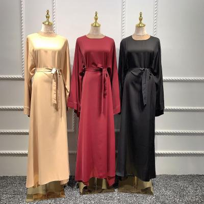 China Zipper Up Drop Shipping Long Sleeve Solid Color Abaya High Quality Fancy Ethnic Clothing For Women for sale