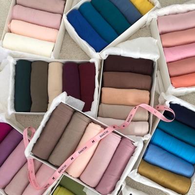 China New Fashion Solid Color Women Tank Top Women's Modal Cotton Shawl Hijab Scarf 180*55cm Soft High Quality Muslim Colors 30 for sale