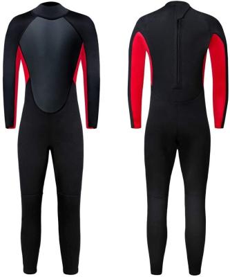 China New Arrival 3mm Antibacterial Neoprene One-Piece Back Zipper Kids Diving Suit Kids Wetsuit For Canyoning Downhill Surfing for sale