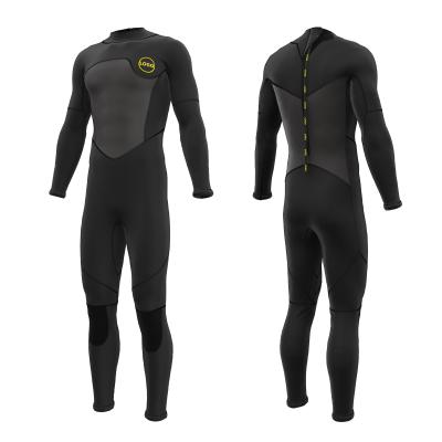 China Logo Manufacturer Wholesale Wetsuit Men's Surfing Wetsuit Long Sleeve Back Antibacterial Zipper 3mm Neoprene Custom Wetsuits for sale