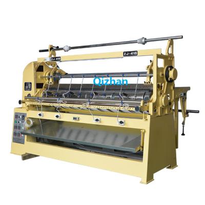 China HuaEn Automatic Mini Air Filter Factory Jiangsu Qizhan ZJ- 416 Knife Cloth Pleating Machine for sale