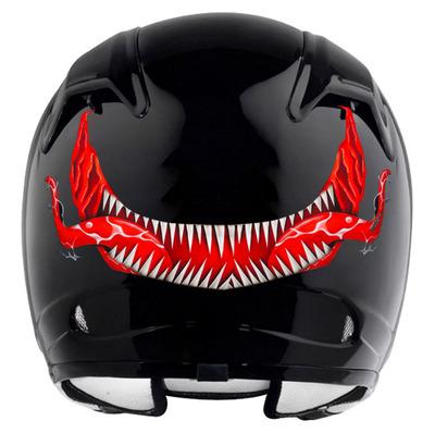 China Decorative sticker customized vinyl 3d water helmet reflective welding decal, design firefighter racing bike motorcycle helmet stickers for sale