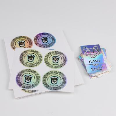 China OEM Design Holographic Colorful Hologram Sticker Custom Logo Labels ,Printing Authenticity Multi Spectrum Hologram Sticker 3d for sale