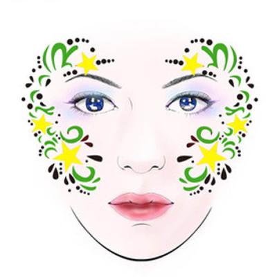 China Temporary Temporary Stickers Tattoo, Temporary Face Tattoo Sticker, Custom Die Cut Tattoo Sticker for sale