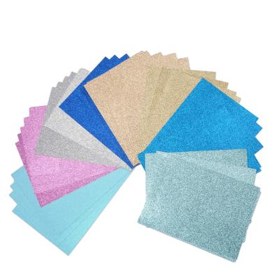 China A3/A4 12*12 300gsm Anti Curl Glitter Holographic Card Paper For DIY Hand Crafting for sale