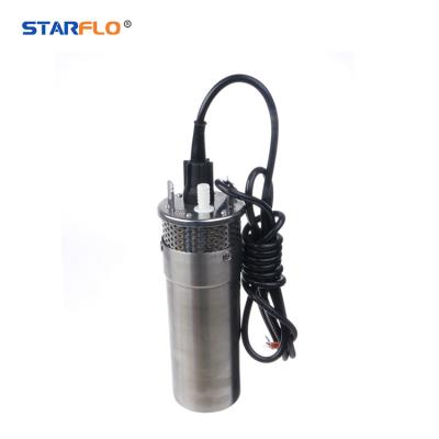 China STARFLO 12V Irrigation and Agriculture DC 24V DC 24V Submersible agua 100m depth bomba de agua solar water pump for sale