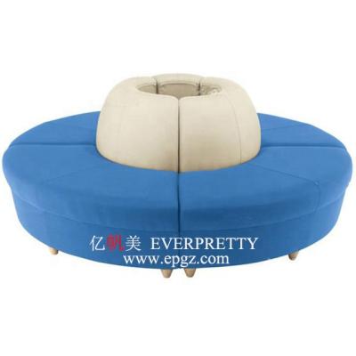 China Hot Selling Modern Fashion Kindergarten Furniture Round Comfortable Colorful Sofa For 4 Or 5 Kids for sale