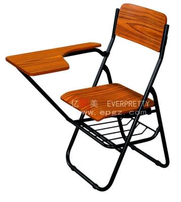 China School Furniture Modern Wholesale Wooden Chair School Chair Sketching Chair With Notepad And Net Drawer for sale