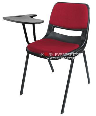 China Wholesale High Quality Modern School Furniture Plastic Sketching Chair With Wooden Notepad For Students for sale