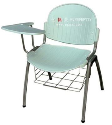 China Modern Classroom Furniture School Chair Colorful Plastic Drawing Sketching Chair With Notepad For Kids for sale