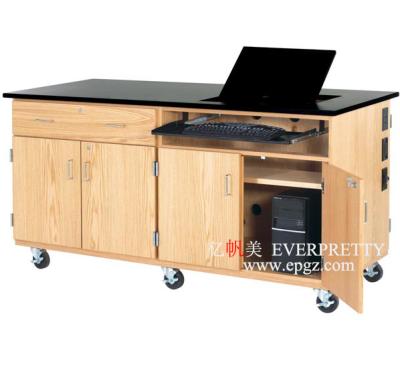 China Scratch-Resistant Lab Table Wooden Furniture College School Equipment Furniture Student Desk for sale