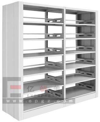 China Commercial Hot Sale Bookcase Furniture 6 Tier Metal Double Tier Shelf for sale