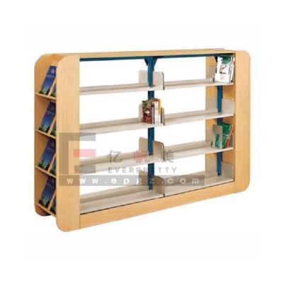 China Modern Modern School Library Furniture College Furniture Double Sided Bookshelf for sale