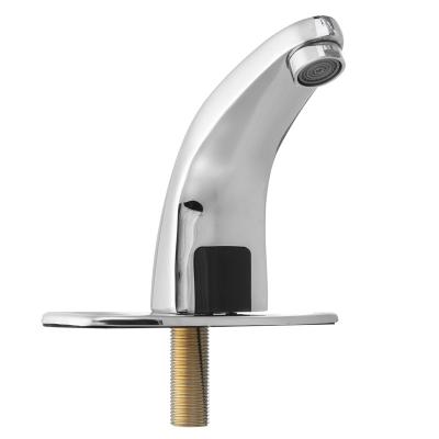 China Metered Faucets Sensor Basin Faucet Touch Sensor Bathroom Single Handle Metered Faucets Single Hole Graphic Design Deck Mounted Modern Ceramic for sale