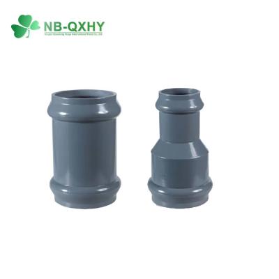 China Surface Type with Rubber Type Different Size Light Grey Plumbing Fitting PVC Fitting DIN Fitting for sale