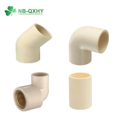 China Vantagem anti-UV 100% Material PVC CPVC Tubo de plástico Cotovelo Tee ASTM2846 Acessórios de tubos à venda