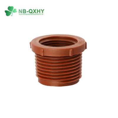 China Flexible Pn16 Pph Pipe Fittings Threaded Coupling Adaptor for Hot and Cold Water Pipes for sale