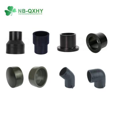 China 20mm to 355mm Black Oxide PE100 PE80 Water Pipe Anchor HDPE Fittings for Butt Fusion for sale