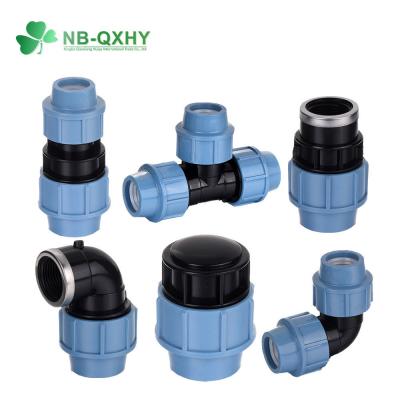 China Water Irrigation Pipe Fitting 90 Degree Elbow with 201 Oring HDPE/PP/PE Plastic Fittings for sale