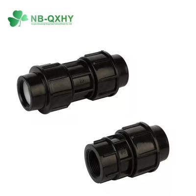 Китай Настройка антиультрафиолетового черного цвета PP компрессионная труба Adapter Fitting Coupling для Pn16 продается