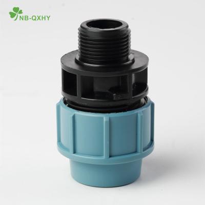 Chine Les équipements de compression en PP adaptateur mâle pour l'irrigation Allemagne Standard Pn16 PP plastique à vendre