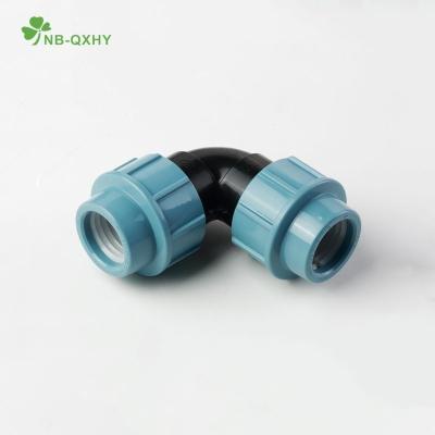 Cina Fittings di compressione a connessione diretta PP gomito per irrigazione Germania Standard Pn16 in vendita