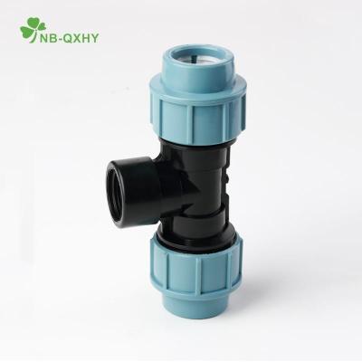 Cina Connessione diretta Germania Fittings di compressione Pn16 PP Maschio Tee per irrigazione in vendita