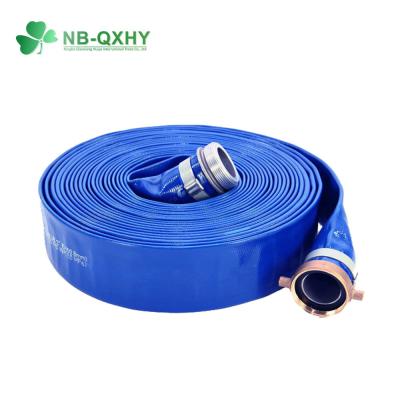 China PVC Layflat Hose for Agricultural Irrigation 12 Inch High Pressure Flexible Garden Hose for sale