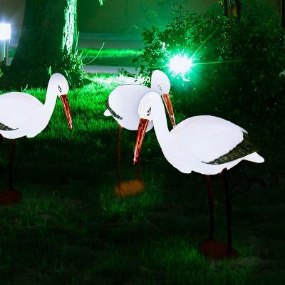 China Cardioid LED Flamingo Lawn Light Solar Powered String Light Garden Decor Landscape Lamp for sale