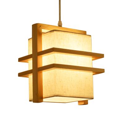 China Unique New Wood Art Indoor Lighting Modern Kitchen Pendant Light Modern Chandelier Fixture Ceiling Triangle for sale