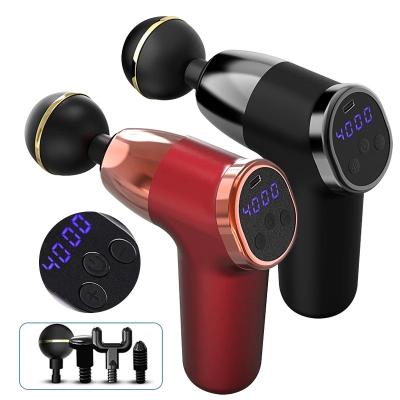 China Amazon Mini Size Muscle Fascial Body Deep Massager Mini Massage Gun New Design Portable Handheld Electric Vibration for sale