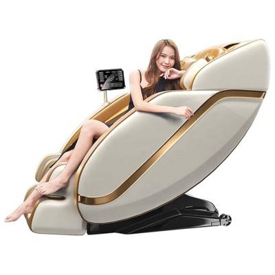 China Real Body Amazon Hot Modern Relax Massage Chair Fullbody 4D AI Voice Control Airbag SL Track Heat Weightless Electric Massage Chair for sale