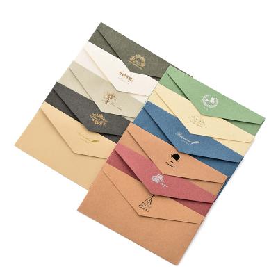 China Gift Envelope Pearl C4 C5 C6 Glossy Paper Envelope With Custom Printing Logo for sale