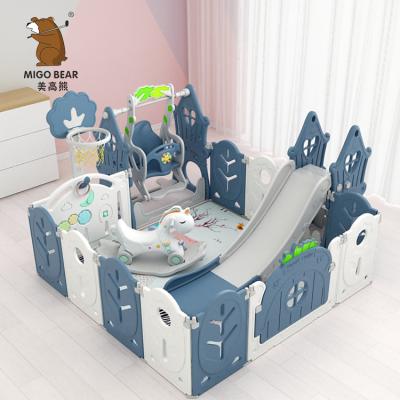 China New Fashion Foldable Home Safety Large Baby Playpen Kids Fences For Indoor Playground for sale