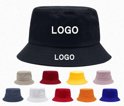 China Verified Customize Logo Hat Custom Color Fisherman Fishing Hat Two Sides Double Sided Reversible Use Two Sides Custom Bucket Hat for sale