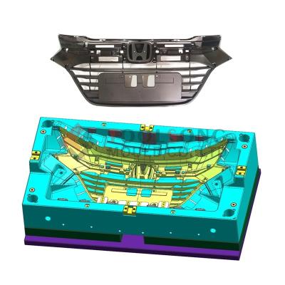 China Plastic Injection Mold Making Automobile Exterior And Interior Accessories Plastic Injection Bumper Grille Mold China for sale