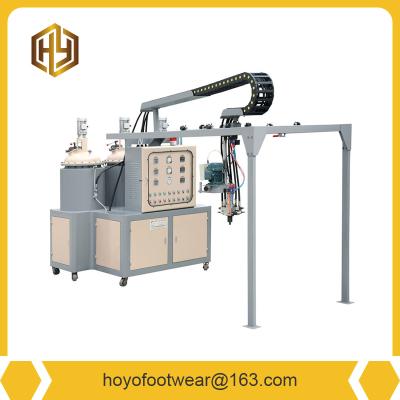 China PU CASING MACHINE SINGLE POURING SHOE MATERIALS MAKING MACHINE for sale