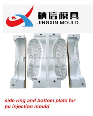 China PU Long Life SINGLE COLOR DOUBLE INJECTION ALUMINUM SHOE MOLD for sale