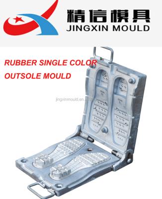 China To produce different type Eva SINGLE SLIPPERS COLOR DOUBLE MOLD INJECTION RUBBER SINGLE SHOE FOR RUBBER MOLDING MACHINE for sale