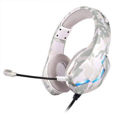 China Soft Leather Earphone Factory Head-Mounted Headphone Gaming Computer Gaming Cable Wire Controlled Luminescent Heasets for sale