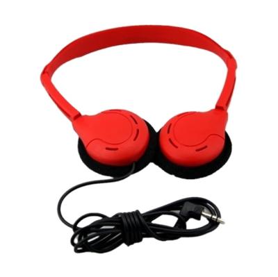 China Disposable headband headband color airline earphones/earpiece for city sightseeing train/cheap headsets for tourist bus aviation for sale