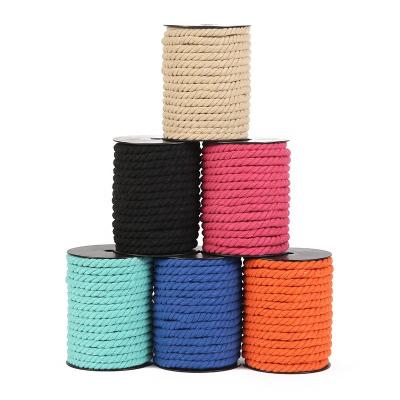 China 10mm Cotton 100% Cotton Rope Strands Twisted Macrame Rope For Wall Hanging Plant Hangers Opens Pet Toys for sale