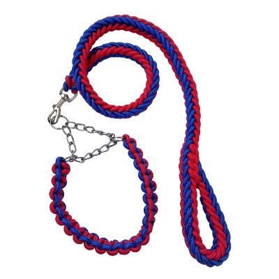 China Reflective Cut Off Defensive Stance P-Chain Traction Rope Dog Leash Set for sale