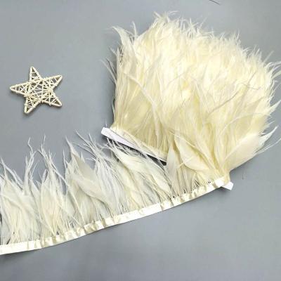 China Mixed goose and ostrich decorations feather trims fringe DIY dress sewing crafts costume decoration for sale