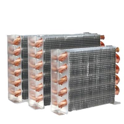 China Refrigeration and Heater Parts Newly Designed Mini Aluminum Copper Tube Fin Shell Condenser Heater for sale