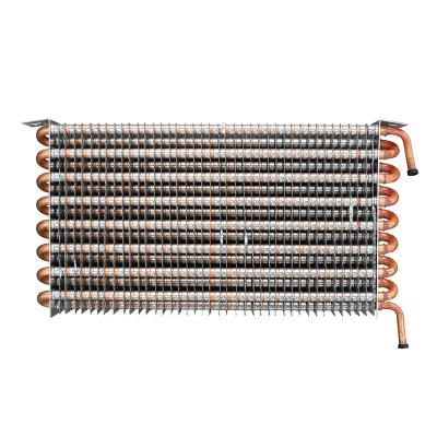 China Heater Parts Refrigeration Copper Tube Fin Evaporator Display Case Cooling Evaporator for sale