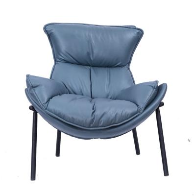 China Hot selling living room single seater philippines furniture modern stylish sofa accent chair synthetic leather chairs for sale