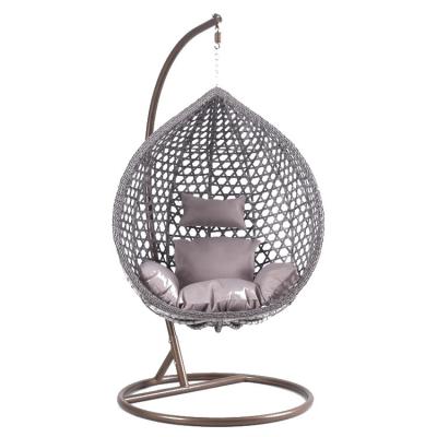 China Outdoor Furniture Garden Kids Swing Outdoor Pod Rattan Metal Egg Basket Hanging Chair, Bird Nest Swing Chairs for sale